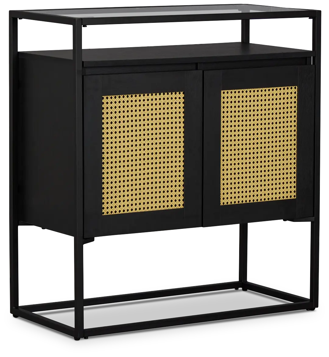 Dax Black Two-door Cabinet Dax Black Two-door Cabinet