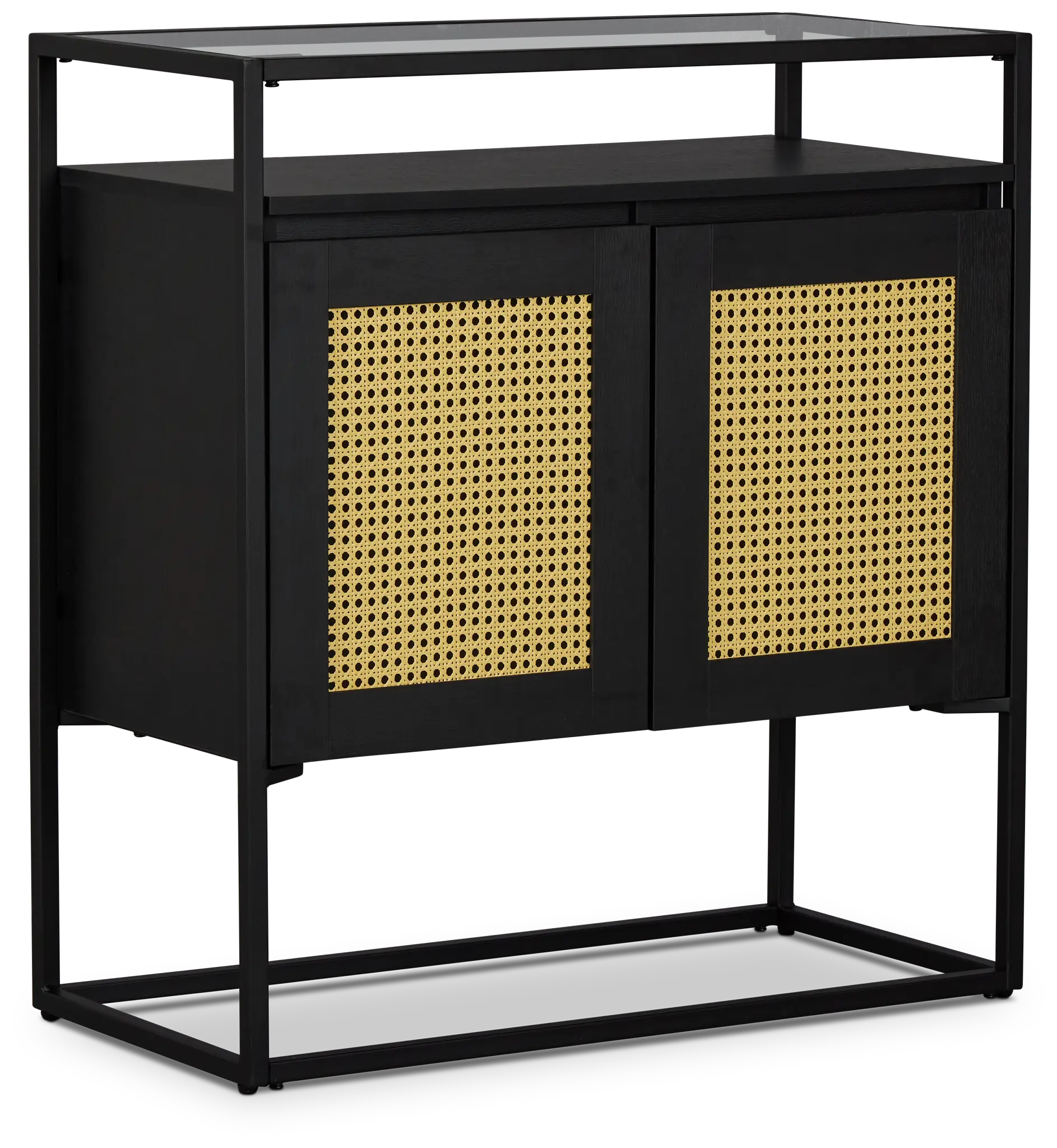 Dax Black Two-door Cabinet Dax Black Two-door Cabinet