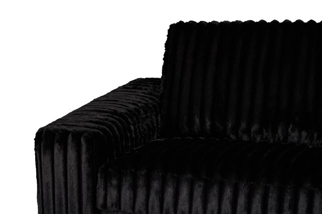 Teddy Black Fabric Oversized Chair