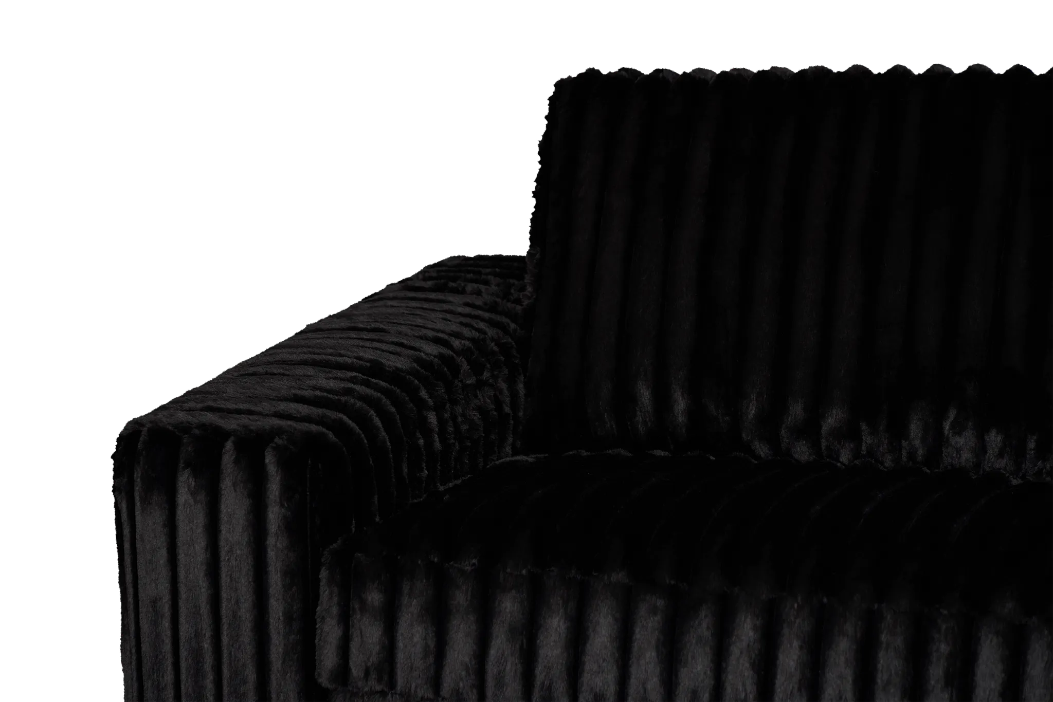 Teddy Black Fabric Oversized Chair