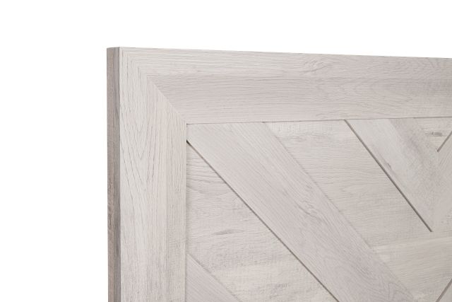 Delray White Panel Bed