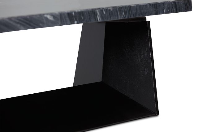 Auburn Dark Gray Marble Rectangular Coffee Table (6)
