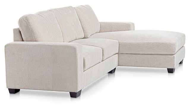 Estelle Beige Fabric Right Chaise Sectional