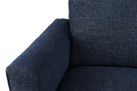 Davis Dark Blue Micro Right Bumper Sectional