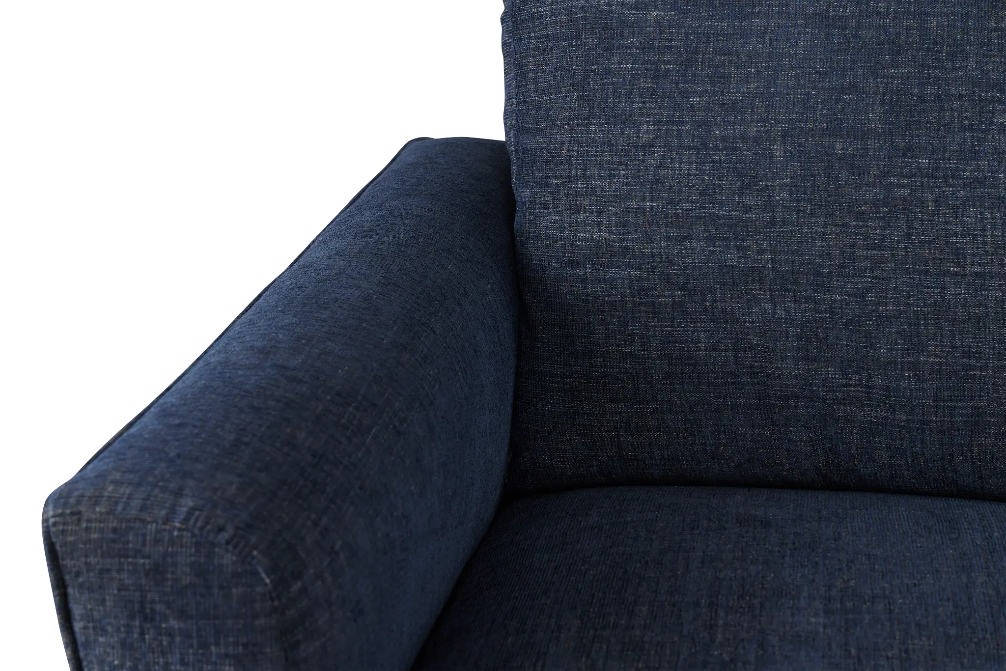 Davis Dark Blue Micro Right Bumper Sectional Davis Dark Blue Micro Right Bumper Sectional