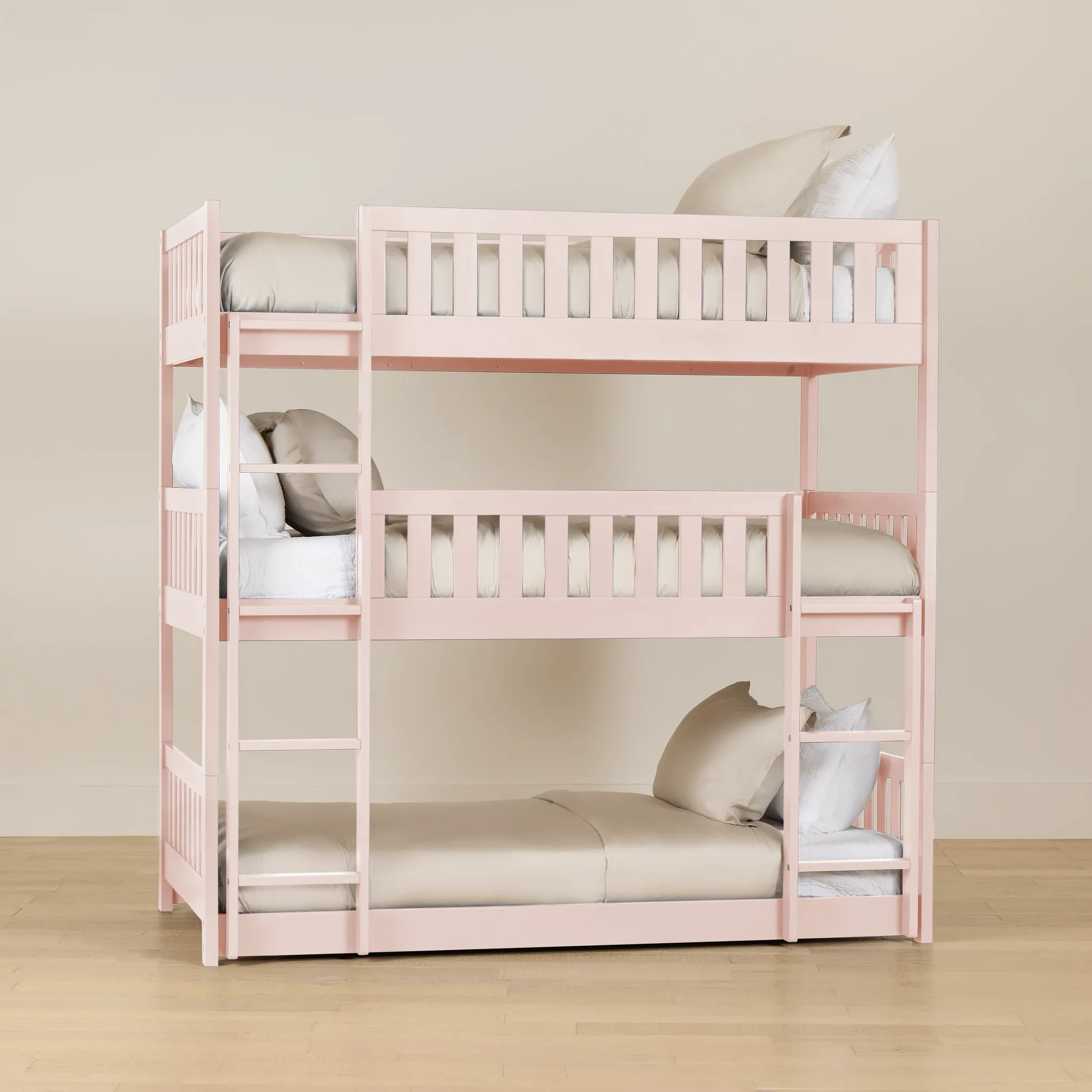 Charleston Pink Triple Bunk Bed