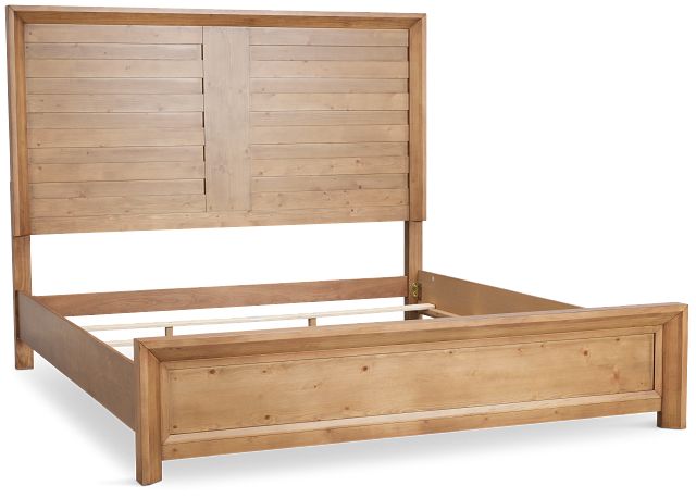 Vail Light Tone Panel Bed