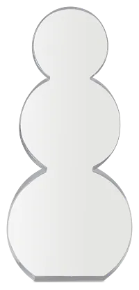 Snowman Clear Large Sculpture
