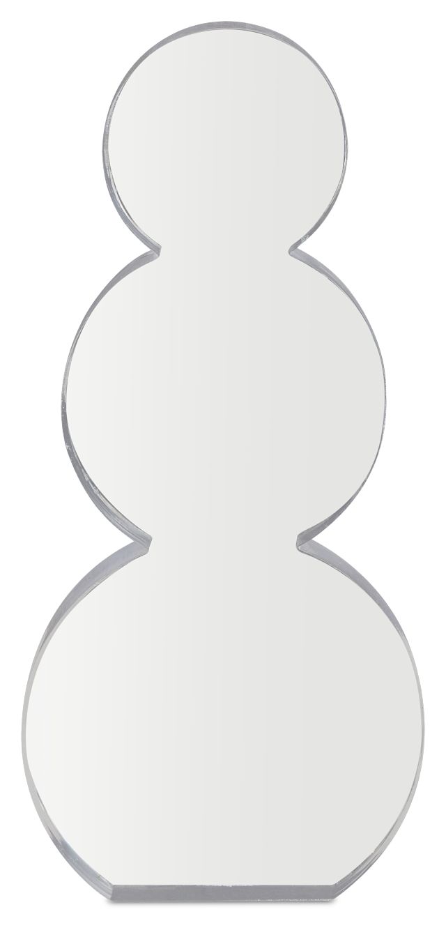 Snowman Clear Large Sculpture