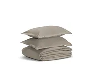 Rest & Renew Egyptian Cotton Beige 400 Thread Duvet Set