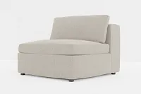 Destin Elevation Khaki Fabric Armless Chair