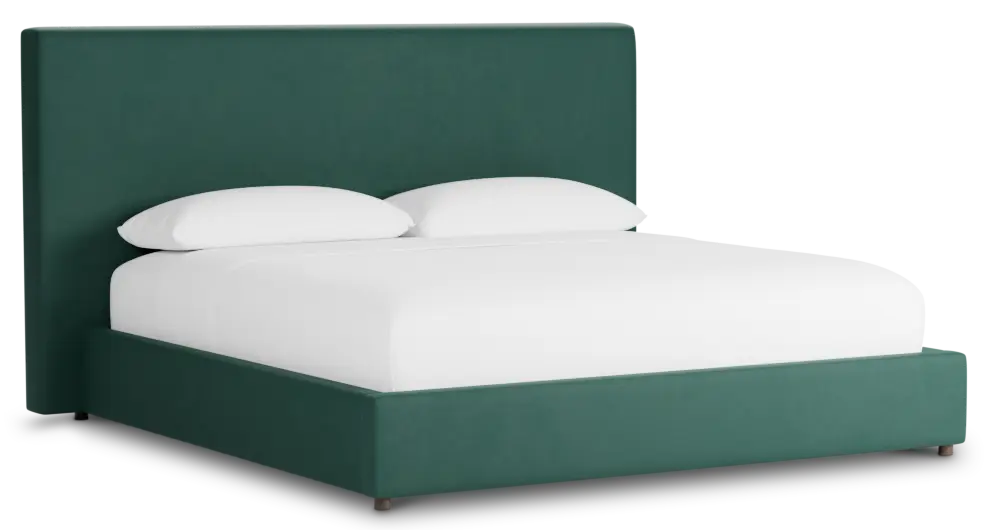 Grayton Joya Green 54" Upholstered Platform Bed Grayton Joya Green 54" Upholstered Platform Bed