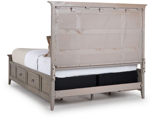 Heron Cove Light Tone Panel Storage Bed
