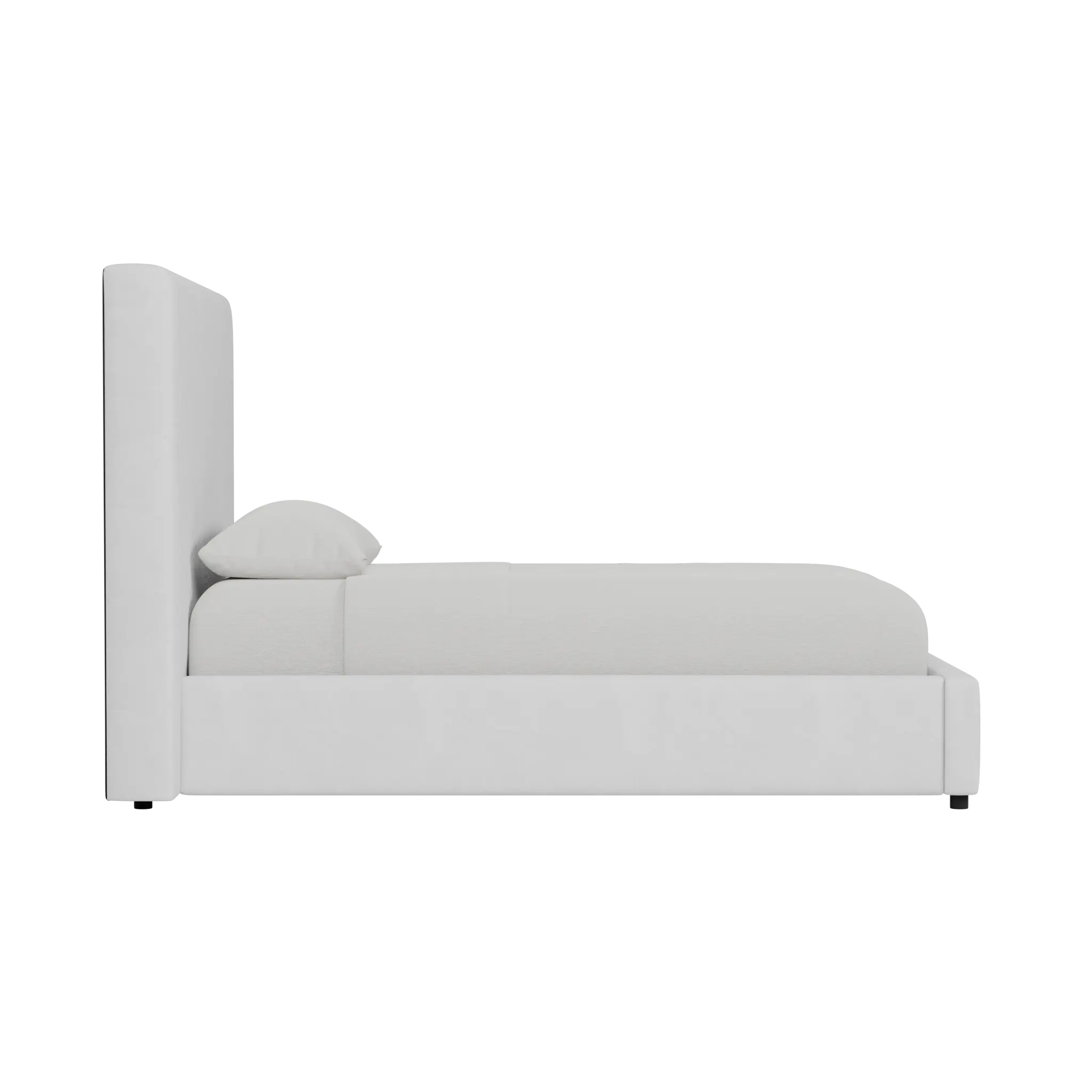 Grayton Peyton White 54" Upholstered Platform Bed Grayton Peyton White 54" Upholstered Platform Bed