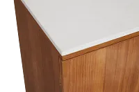 Tanner Light Tone Marble Two-door Cabinet