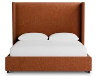 Captiva Elite Medium Brown 60" Upholstered Shelter Bed