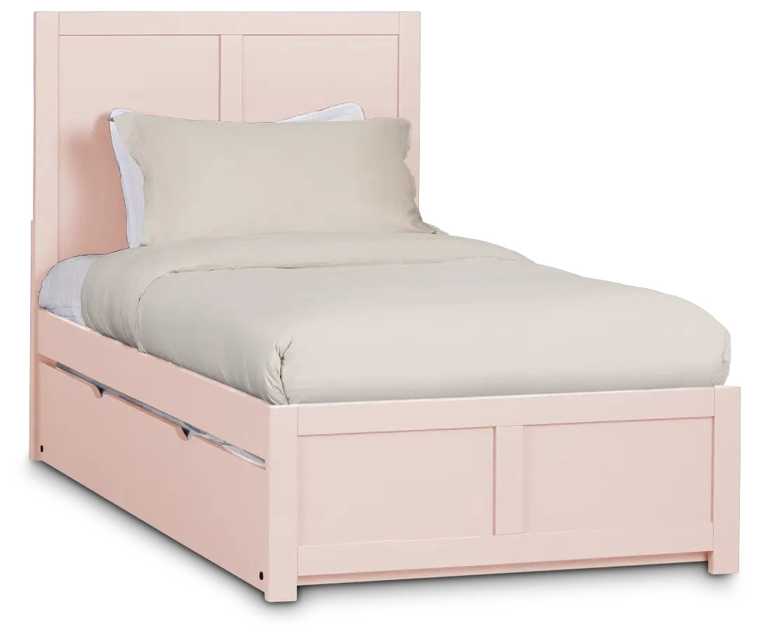 Charleston Pink Panel Trundle Bed Charleston Pink Panel Trundle Bed