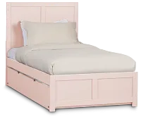 Charleston Pink Panel Trundle Bed
