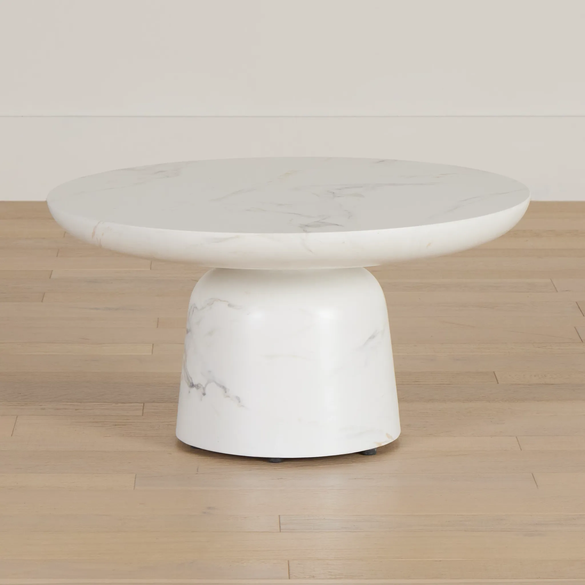 Merrick White Round Coffee Table