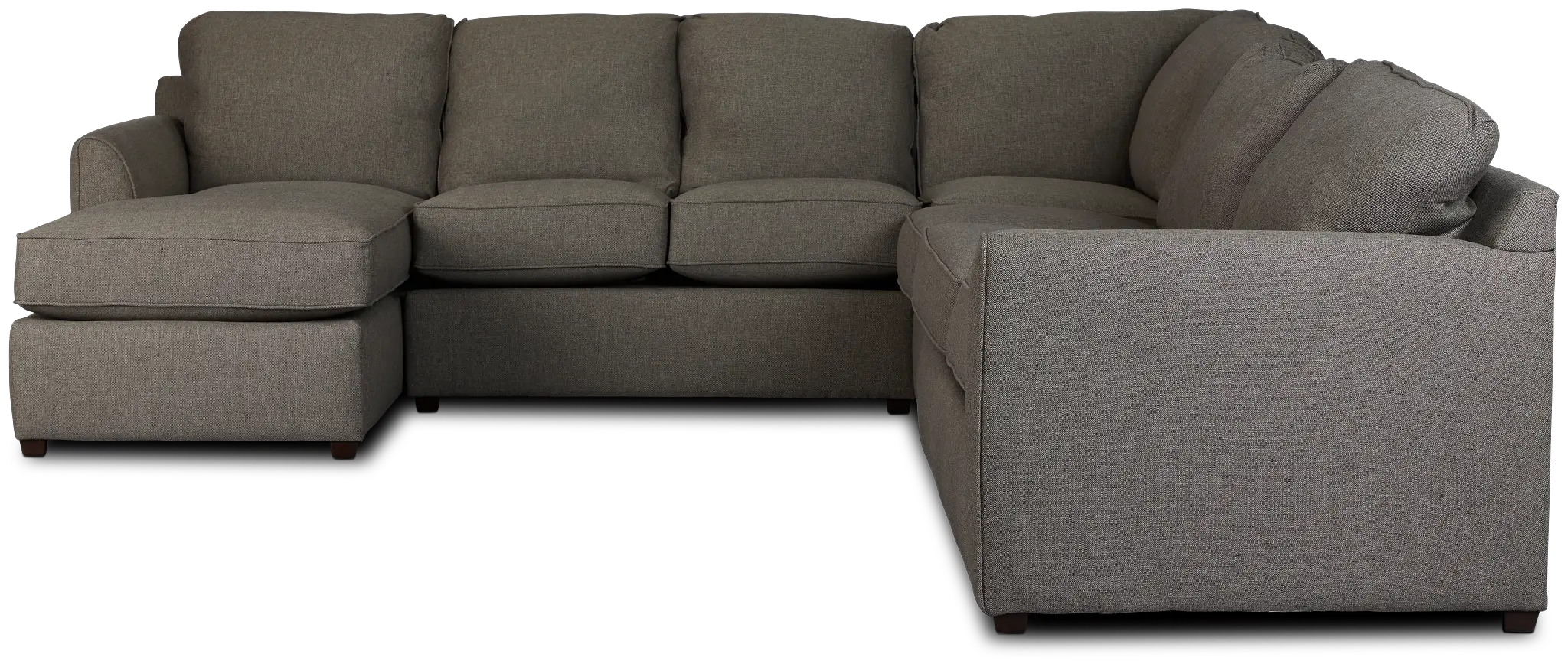 Asheville Brown Fabric Left Chaise Memory Foam Sleeper Sectional Asheville Brown Fabric Left Chaise Memory Foam Sleeper Sectional