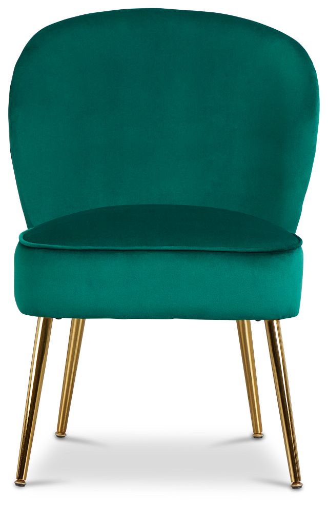 Tami Dark Green Velvet Accent Chair