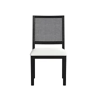 Brady Black Upholstered Side Chair