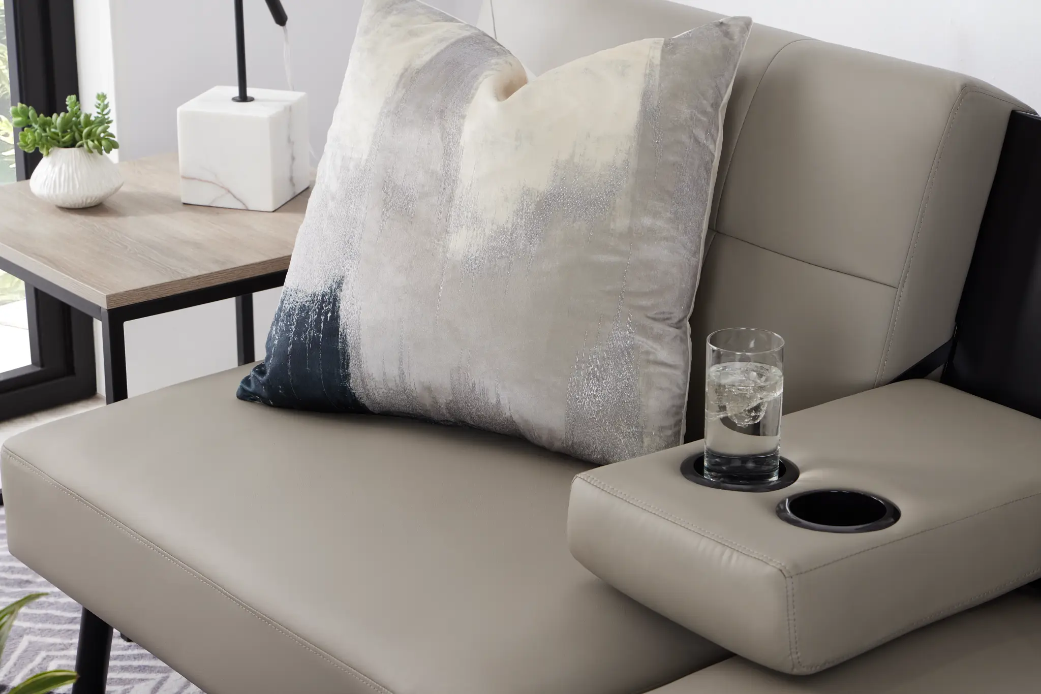 Andes Light Gray Micro Sofa Futon Andes Light Gray Micro Sofa Futon
