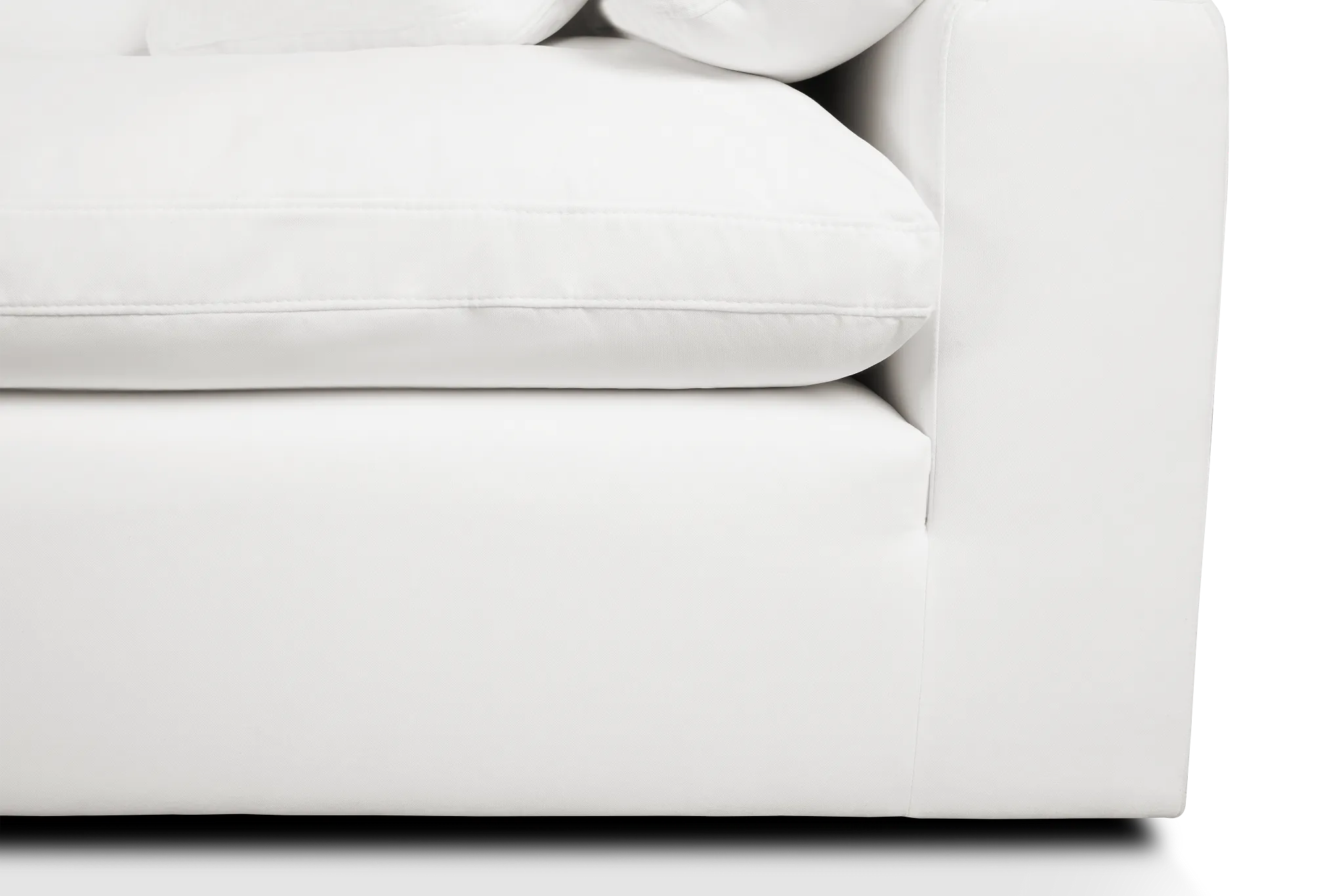 Nixon White Fabric Sofa
