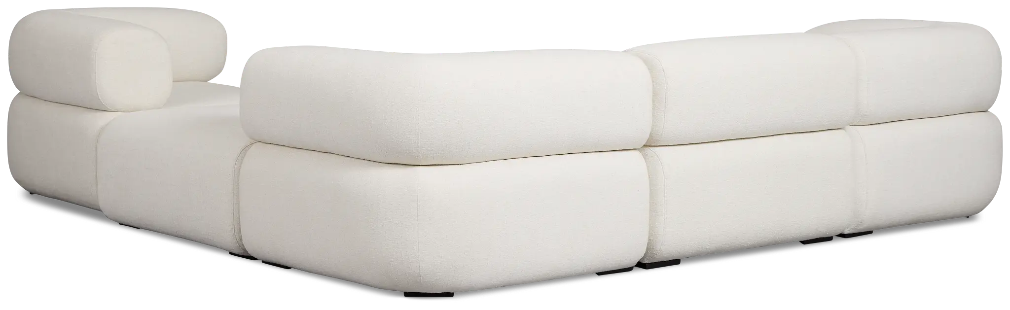 Celeste Light Beige Fabric 5-piece Modular Sectional With Armless Ottoman Celeste Light Beige Fabric 5-piece Modular Sectional With Armless Ottoman