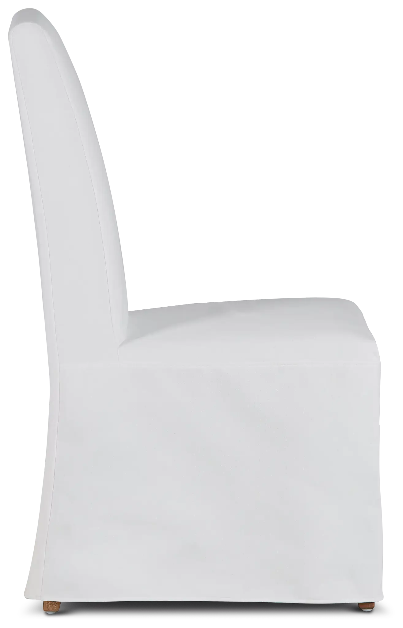 Destination White Long Slipcover Chair With Light Tone Leg Destination White Long Slipcover Chair With Light Tone Leg