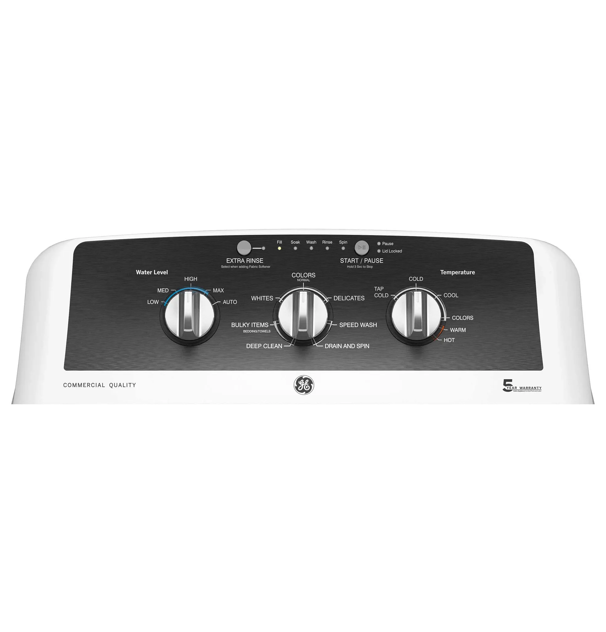Ge 525 Series White Top Load Washer