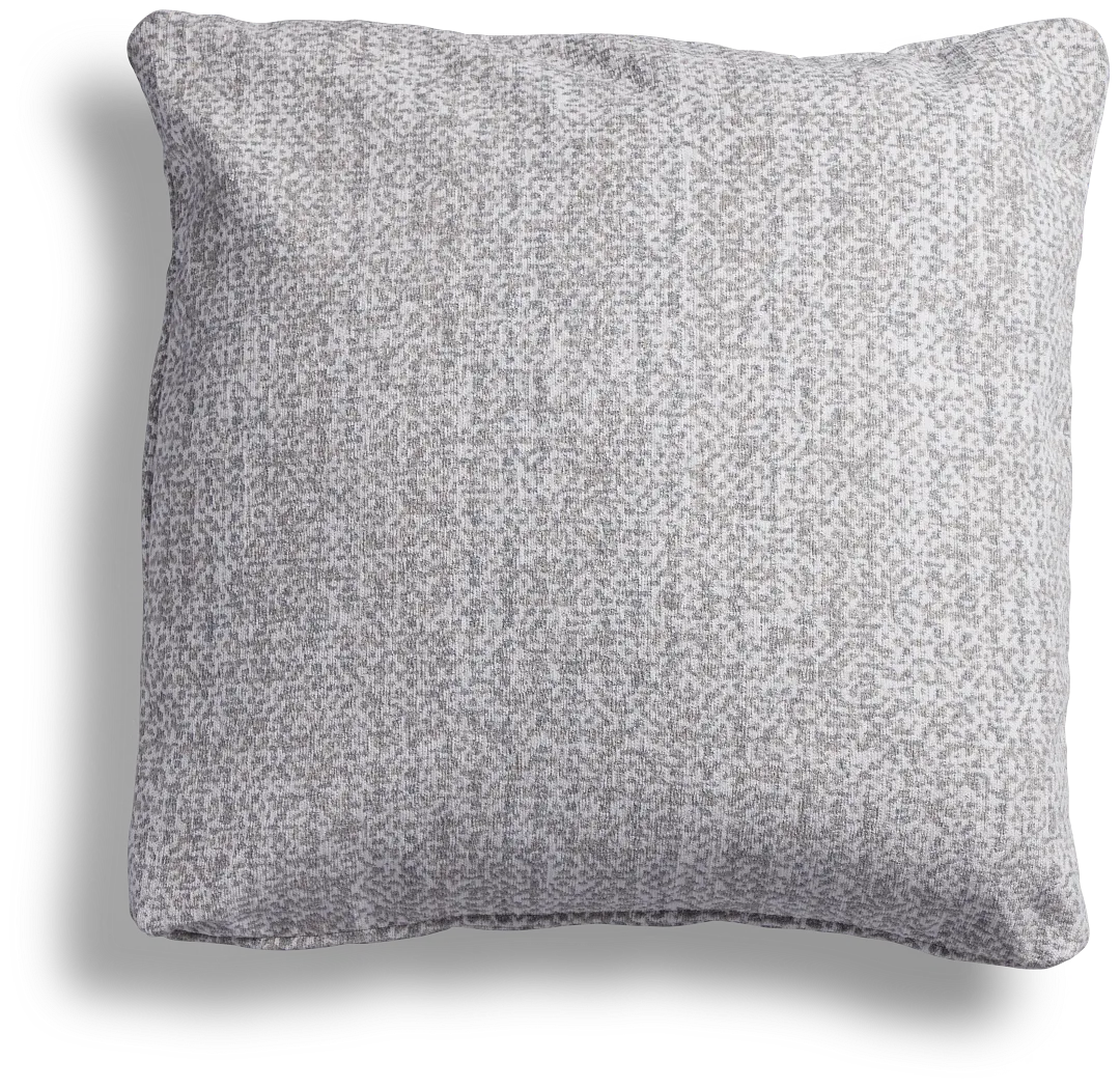 Zeta 18" Pewter Accent Pillow
