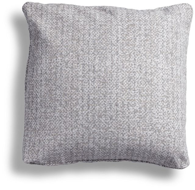 Zeta 18" Pewter Accent Pillow