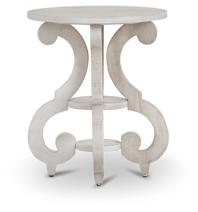 Sonoma Ivory Round Chairside Table