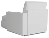 Citymod White Fabric Right Chaise