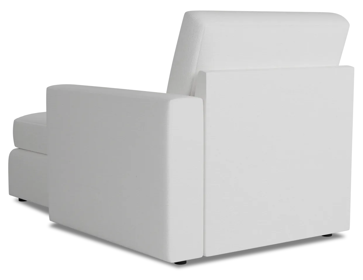 Citymod White Fabric Right Chaise