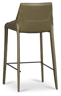 Wakefield Dark Green 27" Upholstered Barstool