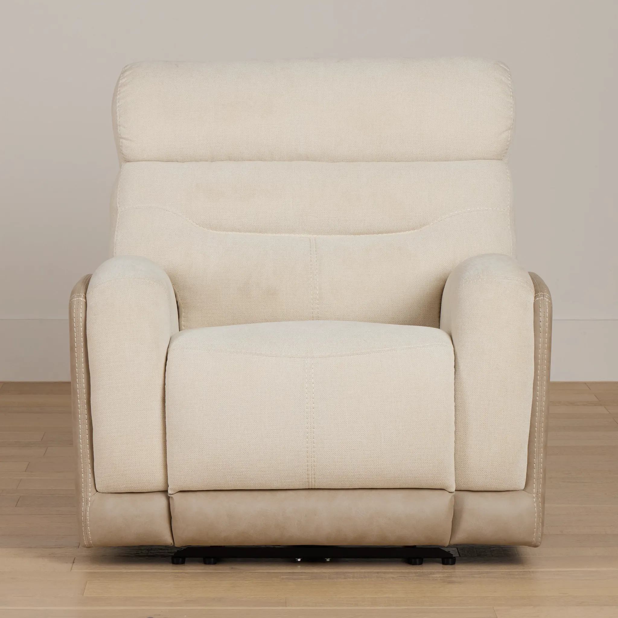 Travis Light Beige Fabric Power Recliner