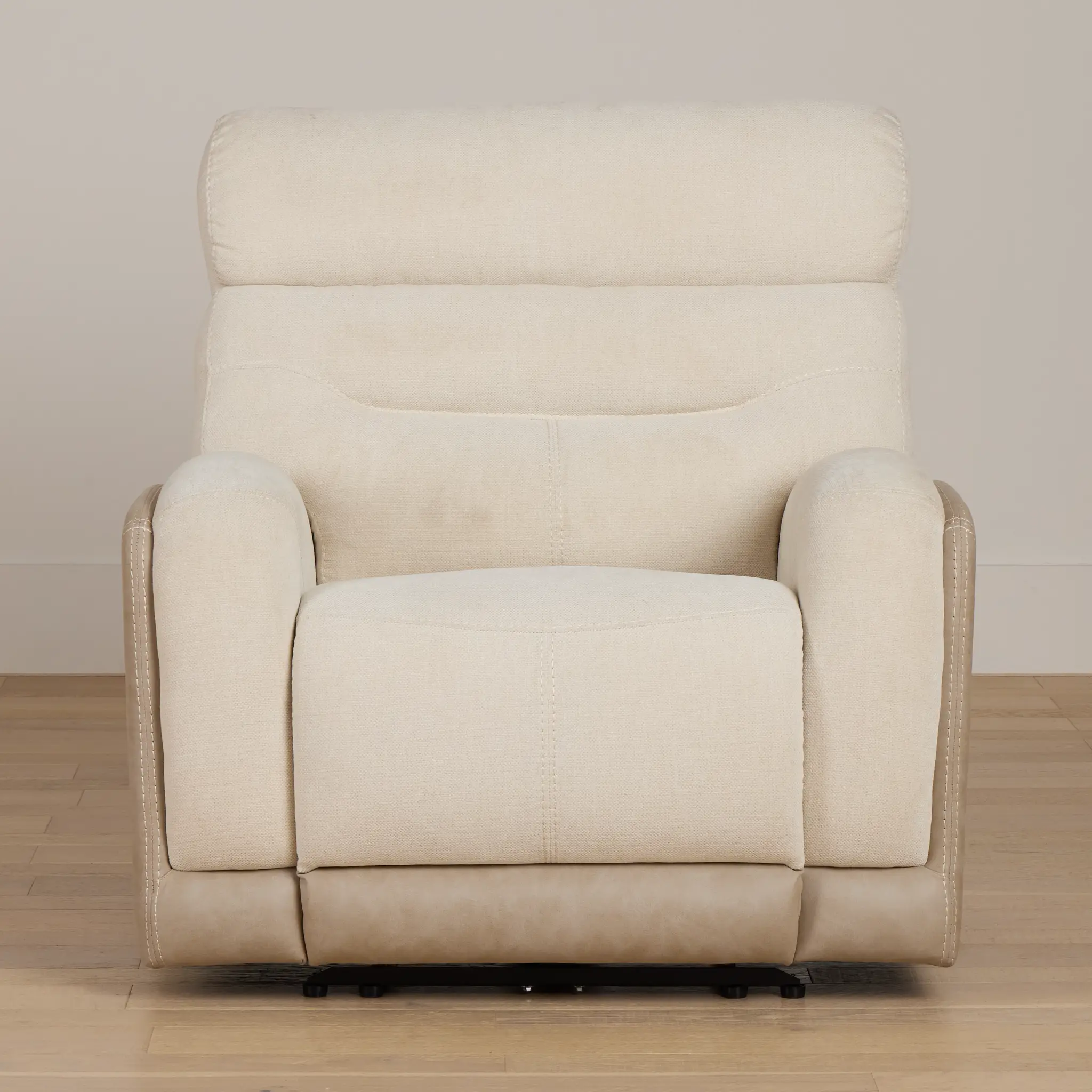 Travis Light Beige Fabric Power Recliner Travis Light Beige Fabric Power Recliner