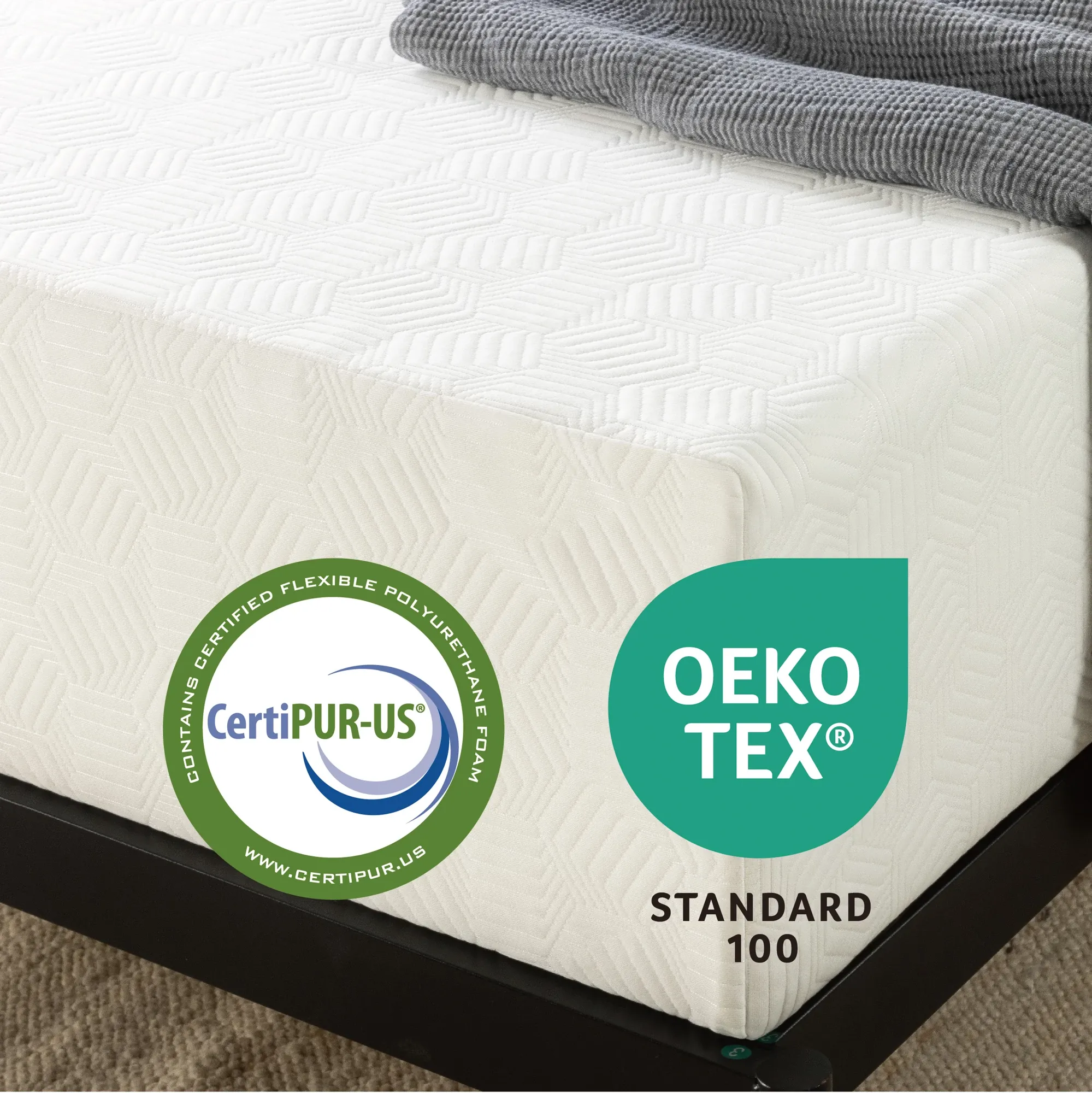 Rest & Renew By Zinus Gel Memory Foam Mattress 14" Plush Mattress