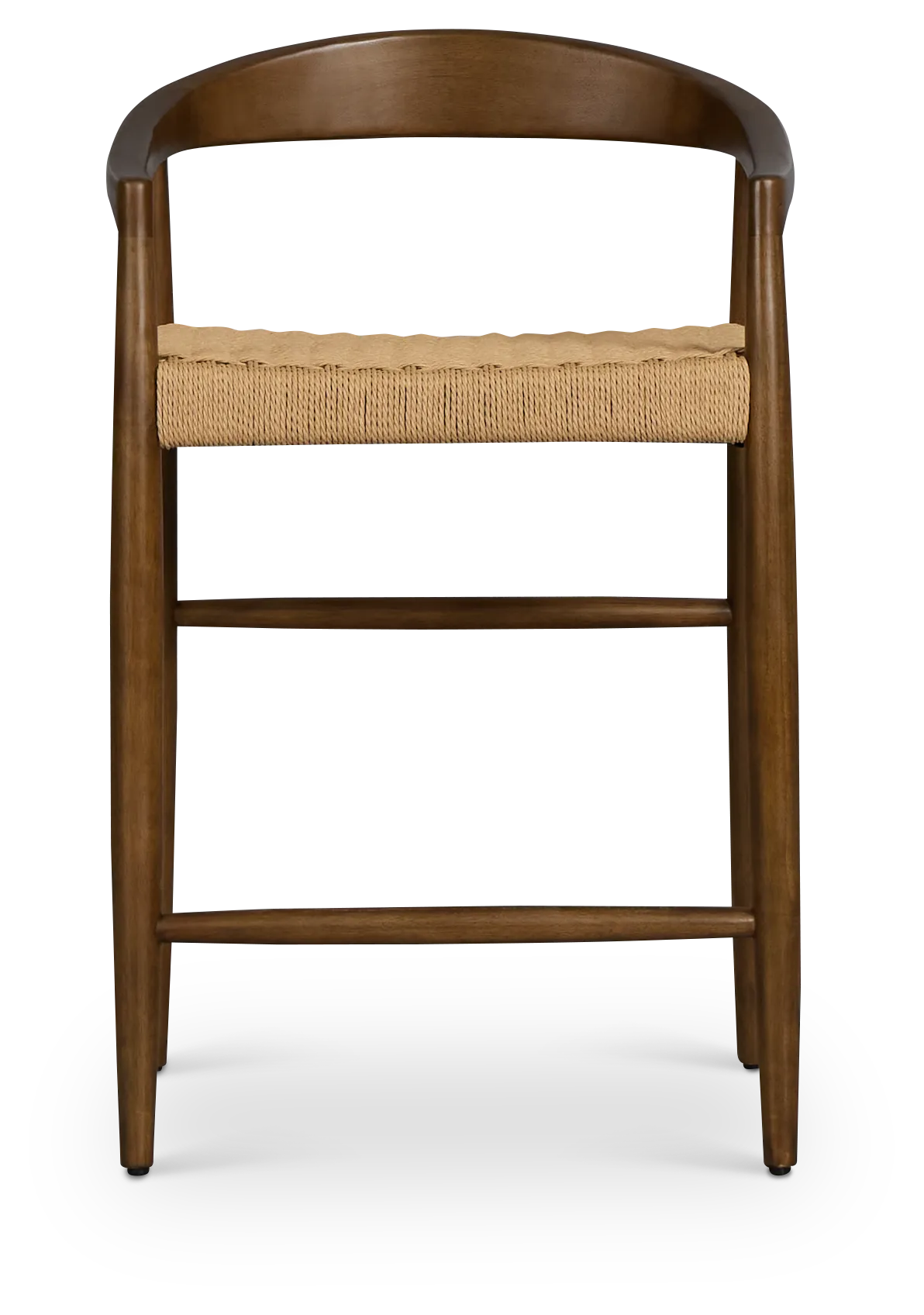Santorini Mid Tone Curved 24" Woven Barstool
