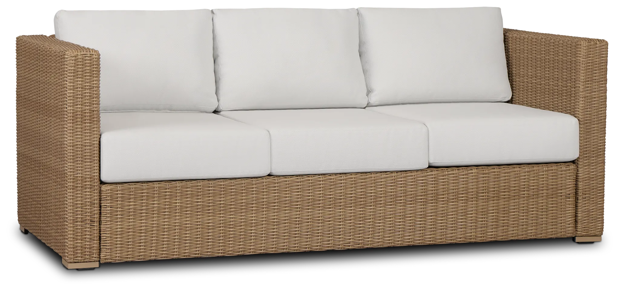Montecito Light Tone Sofa With Light Beige Cushions
