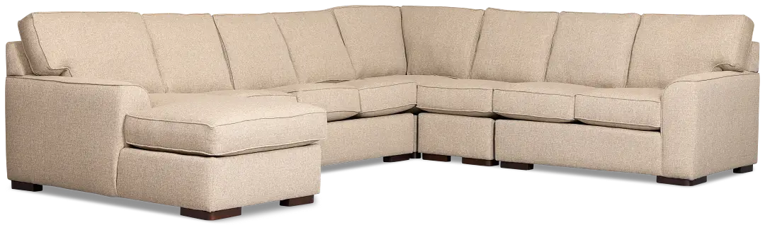 Sinclair Brown Fabric Left Chaise Cooling Memory Foam Sleeper Sectional Sinclair Brown Fabric Left Chaise Cooling Memory Foam Sleeper Sectional