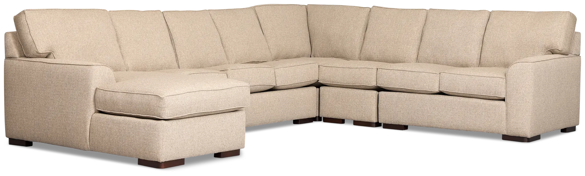 Sinclair Brown Fabric Left Chaise Cooling Memory Foam Sleeper Sectional Sinclair Brown Fabric Left Chaise Cooling Memory Foam Sleeper Sectional