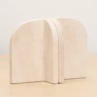 Kaia Beige Stone Bookends