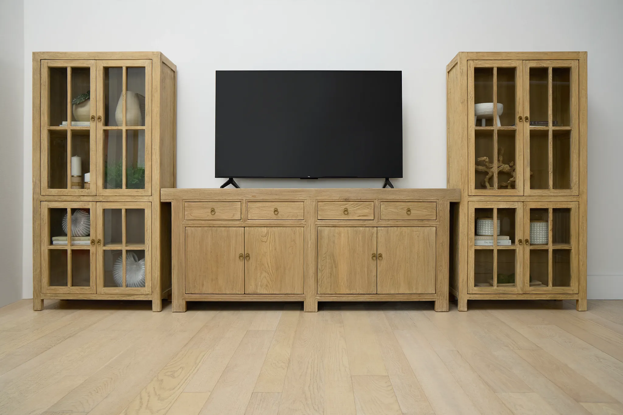 Deven Light Tone Four-door Cabinet