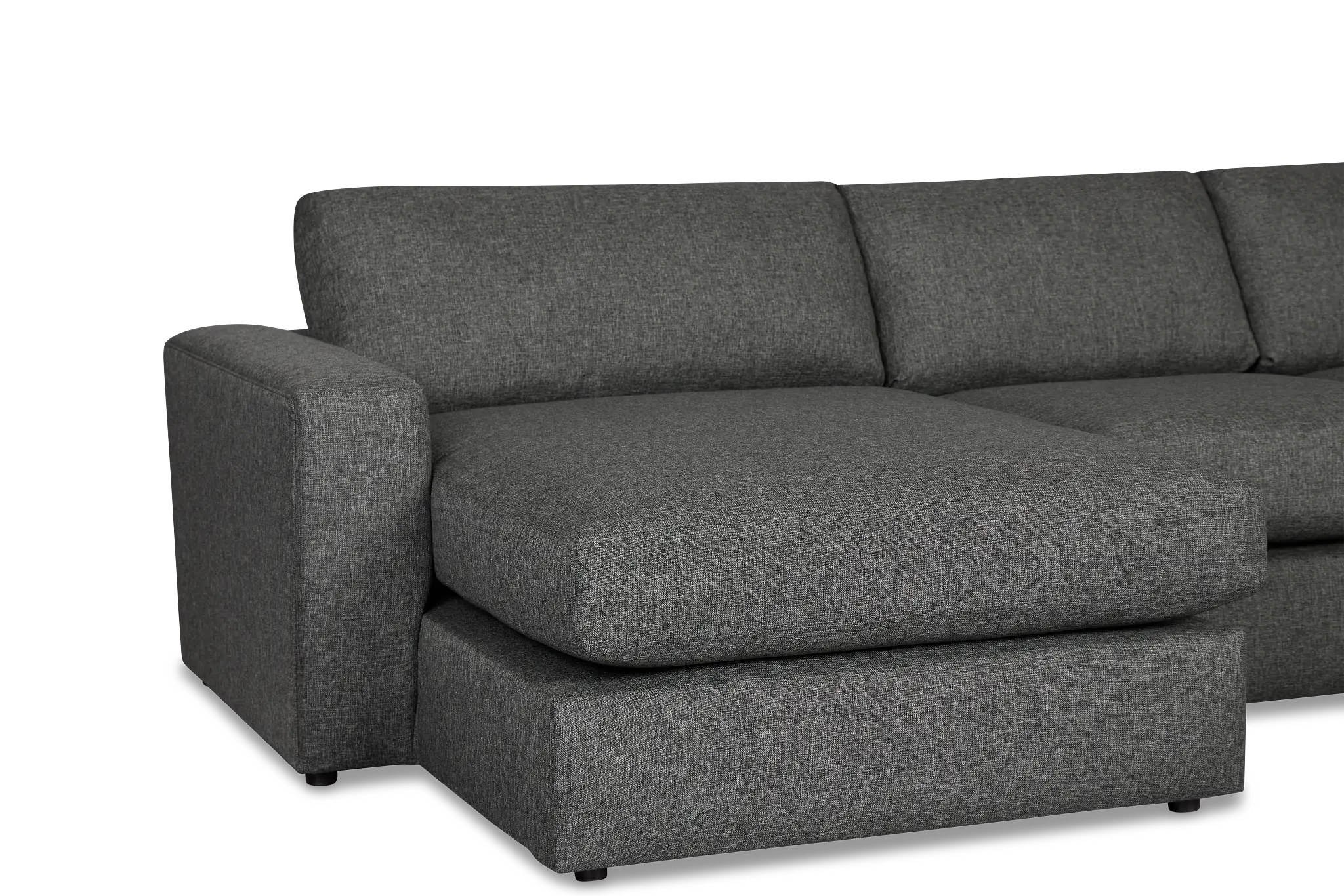 Brantley Dark Gray Fabric Small Left Chaise Sectional Brantley Dark Gray Fabric Small Left Chaise Sectional
