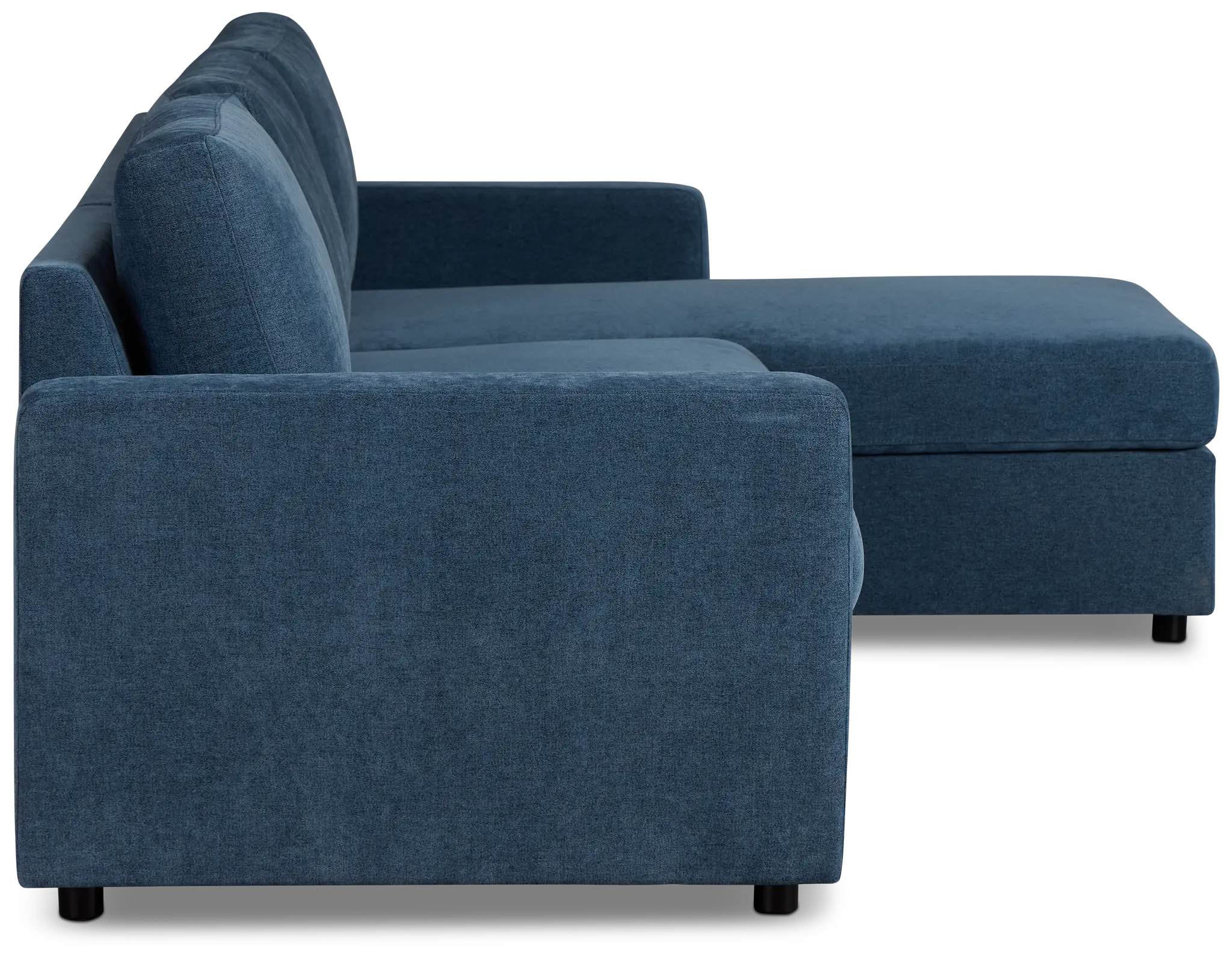 Addie Blue Fabric Right Chaise Storage Sectional Addie Blue Fabric Right Chaise Storage Sectional