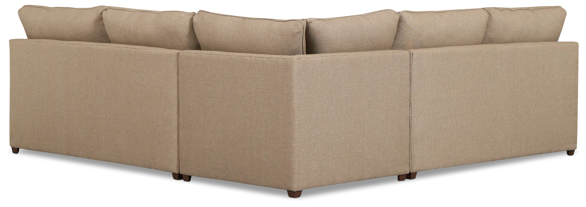 Tate Brown Fabric Small Two-arm Sectional