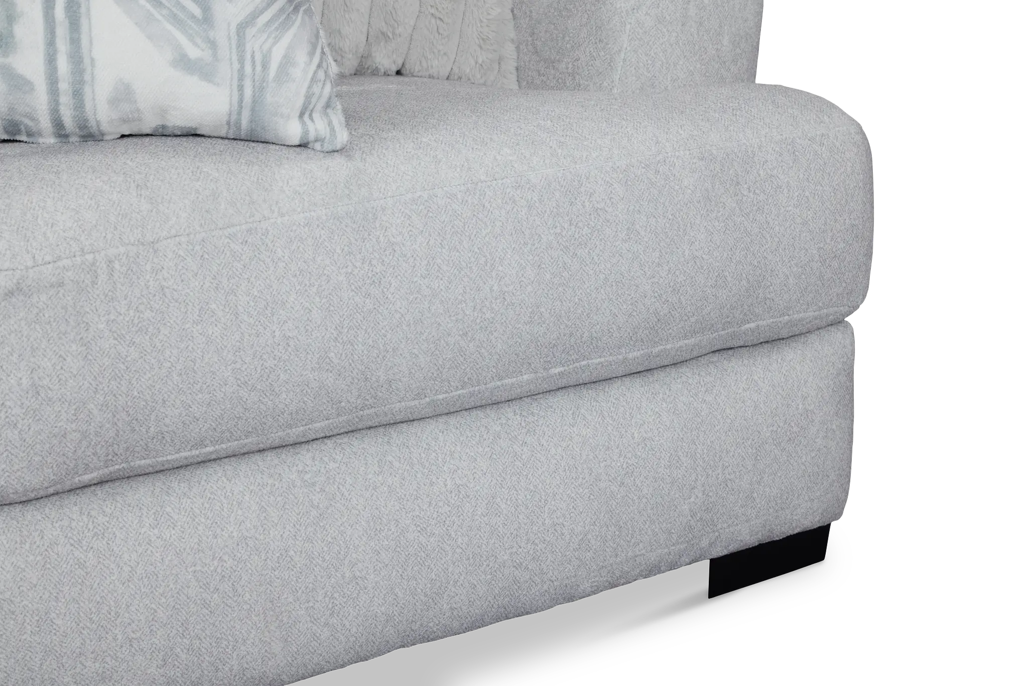 Kylie Light Gray Fabric Left Chaise Sectional Kylie Light Gray Fabric Left Chaise Sectional